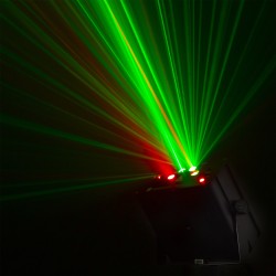 DAHIB DOBLE LASER RG GOBO CON LED AZUL