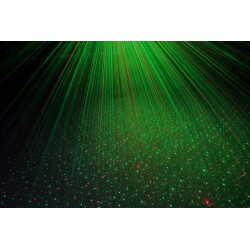 SHOWBAR CON 2X FOCO PAR, 2X BUTTERFLY Y LASER R/G DMX IRC