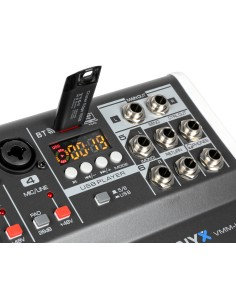 AV430B CONTROLADOR MICRÓFONOS KARAOKE NEGRO