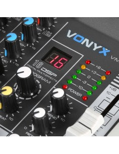 AV430B CONTROLADOR MICRÓFONOS KARAOKE NEGRO 2