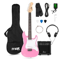 GIGKIT JUNIOR CONJUNTO GUITARRA ELÉCTRICA ROSA 3/4