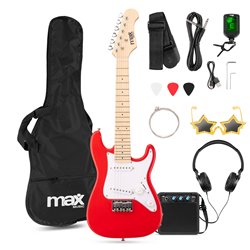 GIGKIT JUNIOR CONJUNTO GUITARRA ELÉCTRICA ROJO 1/4