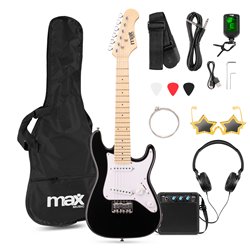GIGKIT JUNIOR CONJUNTO GUITARRA ELÉCTRICA NEGRO 1/4