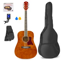 SOLOJAM CONJUNTO GUITARRA ACÚSTICA NATURAL OSCURA