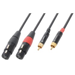 CX68-6 CABLE 2XXLR HEMBRA-2XRCA MACHO 6.0M