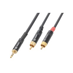 CX85-1 CABLE 3.5 STEREO- 2XRCA MACHO 1.5M