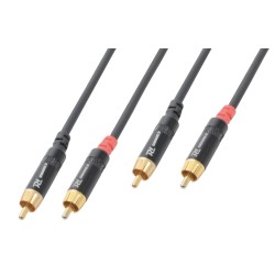 CX94-3 CABLE 2X RCA MACHO - 2X RCA MACHO 3M