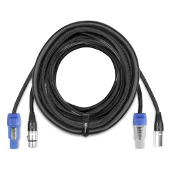 CX11-15 COMBI CABLE ALIMENTACION B - XLR M/ ALIMENTACION A - XLR F 15M
