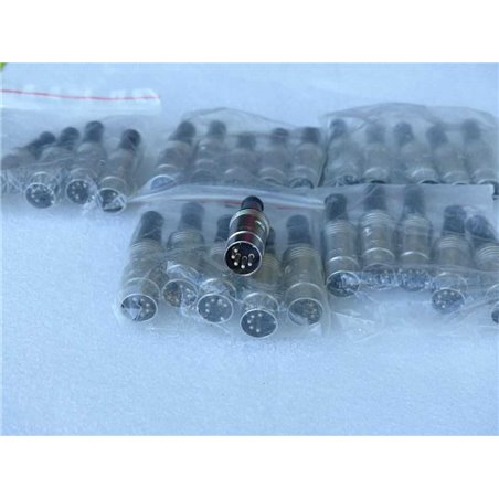 25 Unidades de CONECTOR DIN 41524 MACHO AEREO 5 POLOS