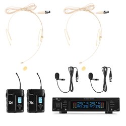 D220B MICRÓFONO INALÁMBRICO DE PETACA UHF 2X 80-CANALES, SISTEMA TRUE DIVERSITY