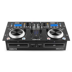CDJ500 DOBLE REPRODUCTOR CON AMPLIFICADOR CD/MP3/USB/BT