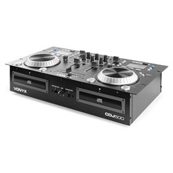 CDJ500 DOBLE REPRODUCTOR CON AMPLIFICADOR CD/MP3/USB/BT