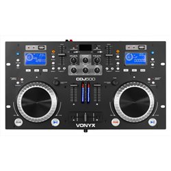 CDJ500 DOBLE REPRODUCTOR CON AMPLIFICADOR CD/MP3/USB/BT